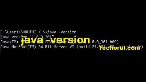 How to check Java Version on Windows