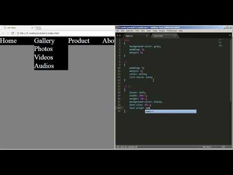 how to design navigation menu_HTML and css Tutorial