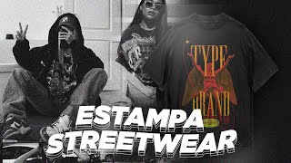 COMO FAZER UMA ESTAMPA/CAMISA STREETWEAR  Design Gráfico | Streetwear TShirt | Photoshop | Estampa