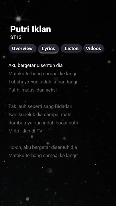 Putri Iklan - ST12 (Lirik) #putriiklan #st12 #liriklagu