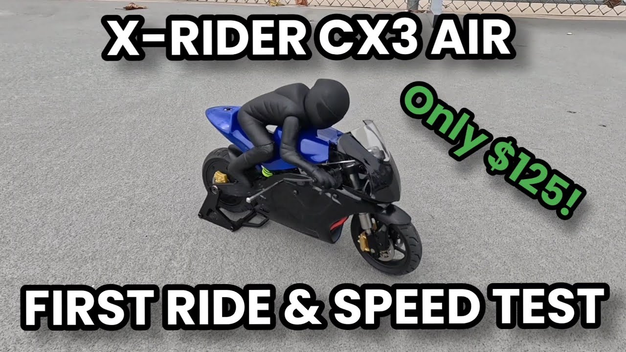 X-RIDER CX3 AIR 1/10th Scale RC Motorcycle, Ends in Disaster