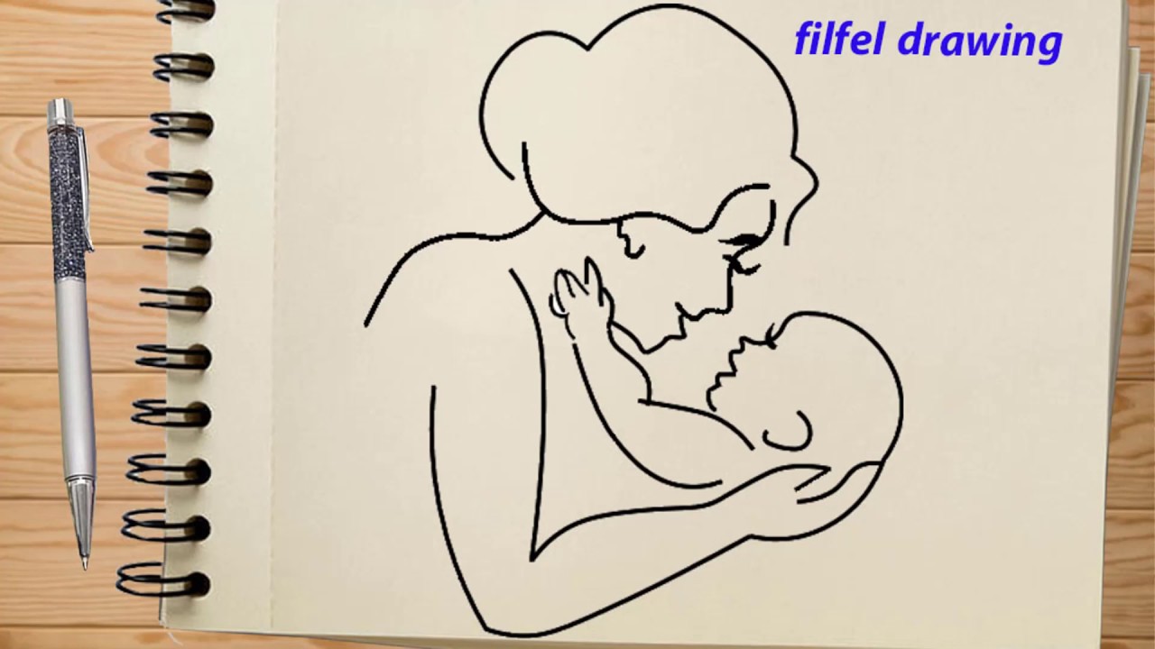 pencil drawing | Mother's day drawing | drawing for mothers day easy | drawings for beginners