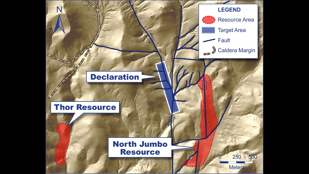 Gold Springs' Geologists Show the new Declaration Target - Utah Side of the Gold Springs Project