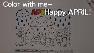 Happy April - Color With Me