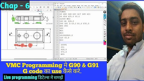Vmc Programming I G90 & G91 Gcode I Absolute and increment Programming