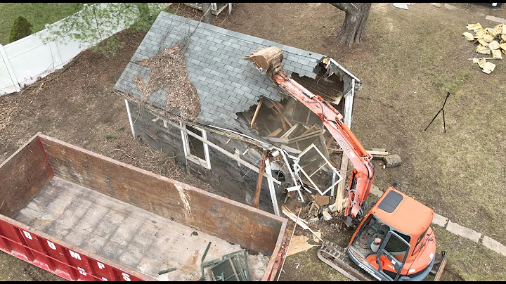 Demolishing a shed