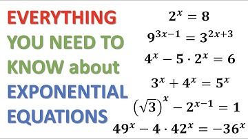 Everything (almost) you need to know to solve exponential equations