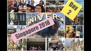 Singapore 2018 Vlog | DAY 2 | Universal Studios. Sentosa, Vivo City, Lau Pa Sat, Marina Bay