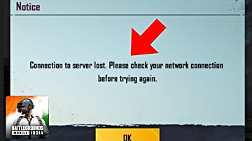BGMI Connection to server lost Problem Solution In Any Sim 2023