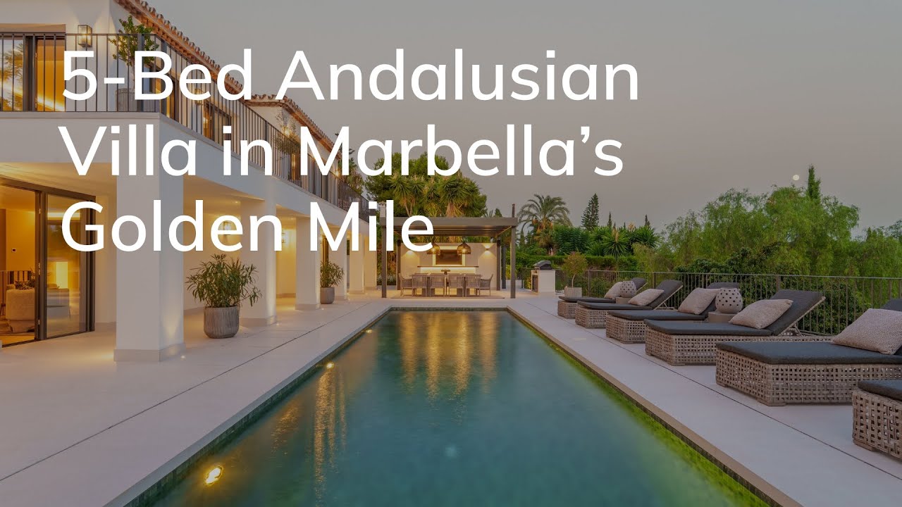 Fully renovated 5 bedroom Andalusian style villa with sea views on Marbella´s gondel mile