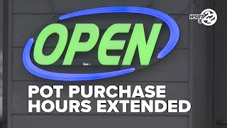 Pot purchase hours extended: City extends dispensaries hours of operation
