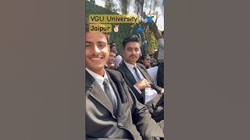 VGU UNIVERSITY JAIPUR ✌🏻🫨✅/ #viral #vgu #jaipur #hotelmanagement #chef #university #college #top