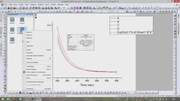 How to draw Exponential growth and Decay functions in ORIGINPRO 2016
