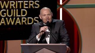 Bill Burr presents the 2017 WGA Documentary Screenplay Award to the writers of Command and Control