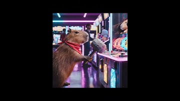 Capybara vs Fun Arcade Game #capybara #cute #カピバラさん#funny