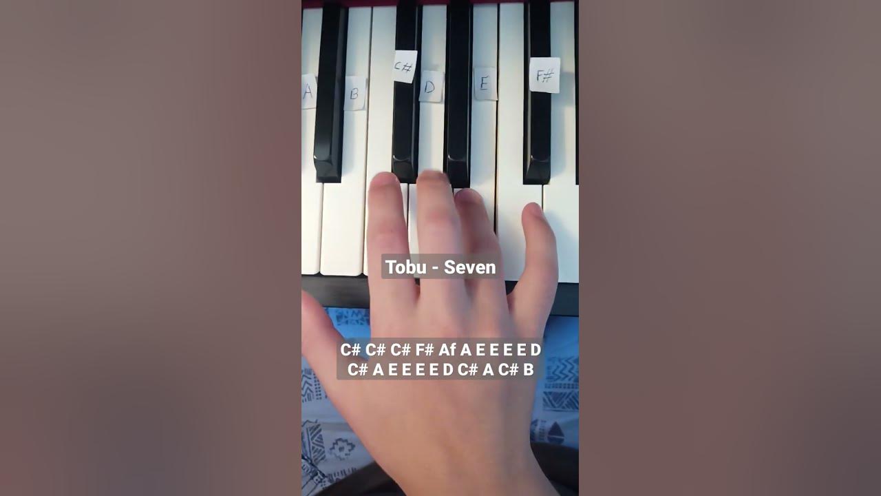 Tobu - Seven - piano tutorial