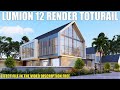 How To Create a REALISTIC exterior Render in just 20 minutes - Lumion Rendering Tutorial. 3d Render