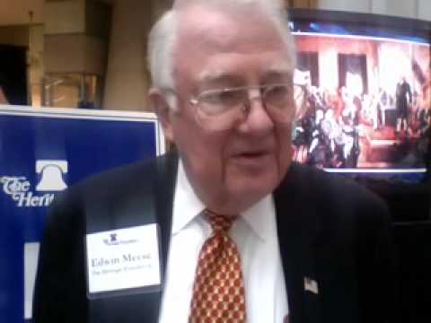 Edwin Meese, at Ronald Reagan Building for Heritag...