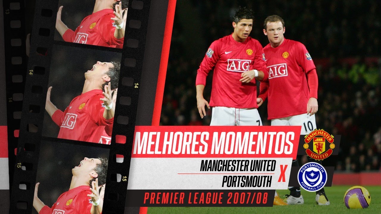 RONALDO ANOTOU GOL DE FALTA ‘LENDÁRIO’, E UNITED VENCEU PORTSMOUTH EM 2008 | MELHORES MOMENTOS