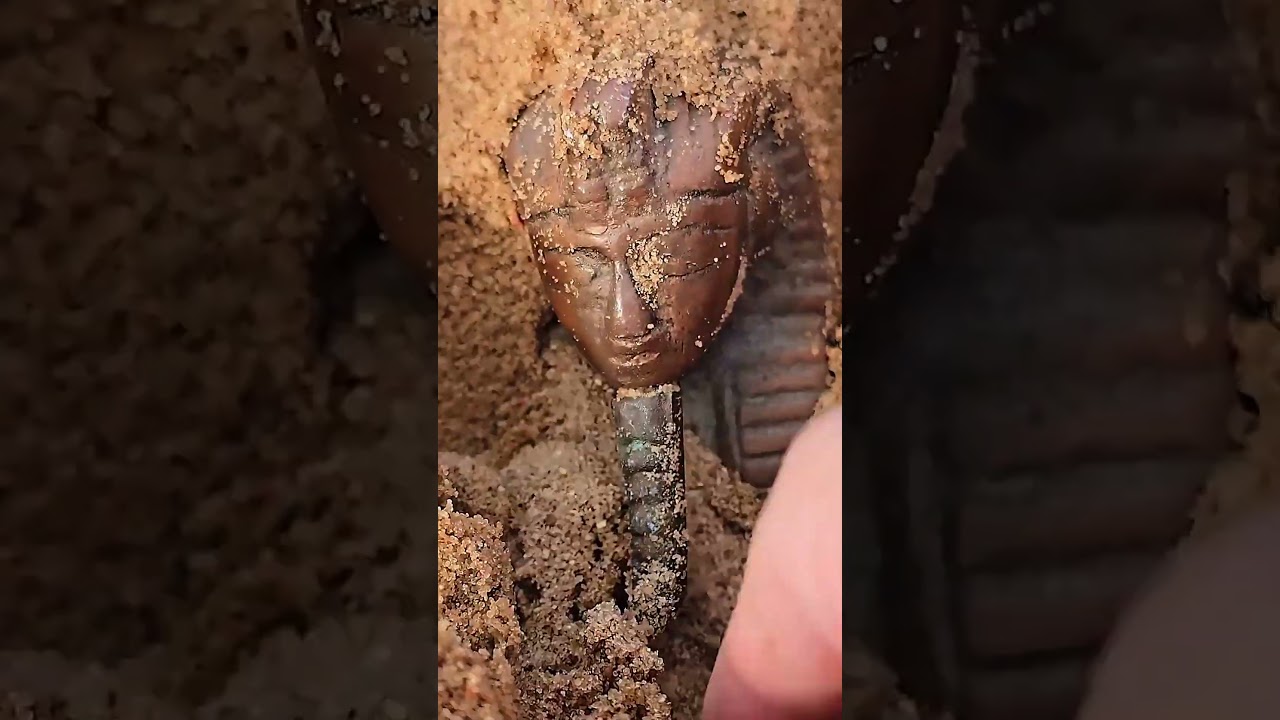 Man Finds Ancient Idol Under Sand with Metal Detector