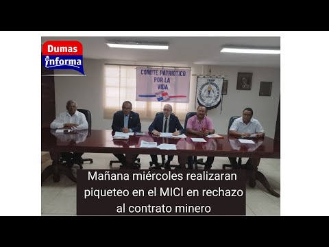 Realizaran piqueteo en el MICI en contra del contrato minero