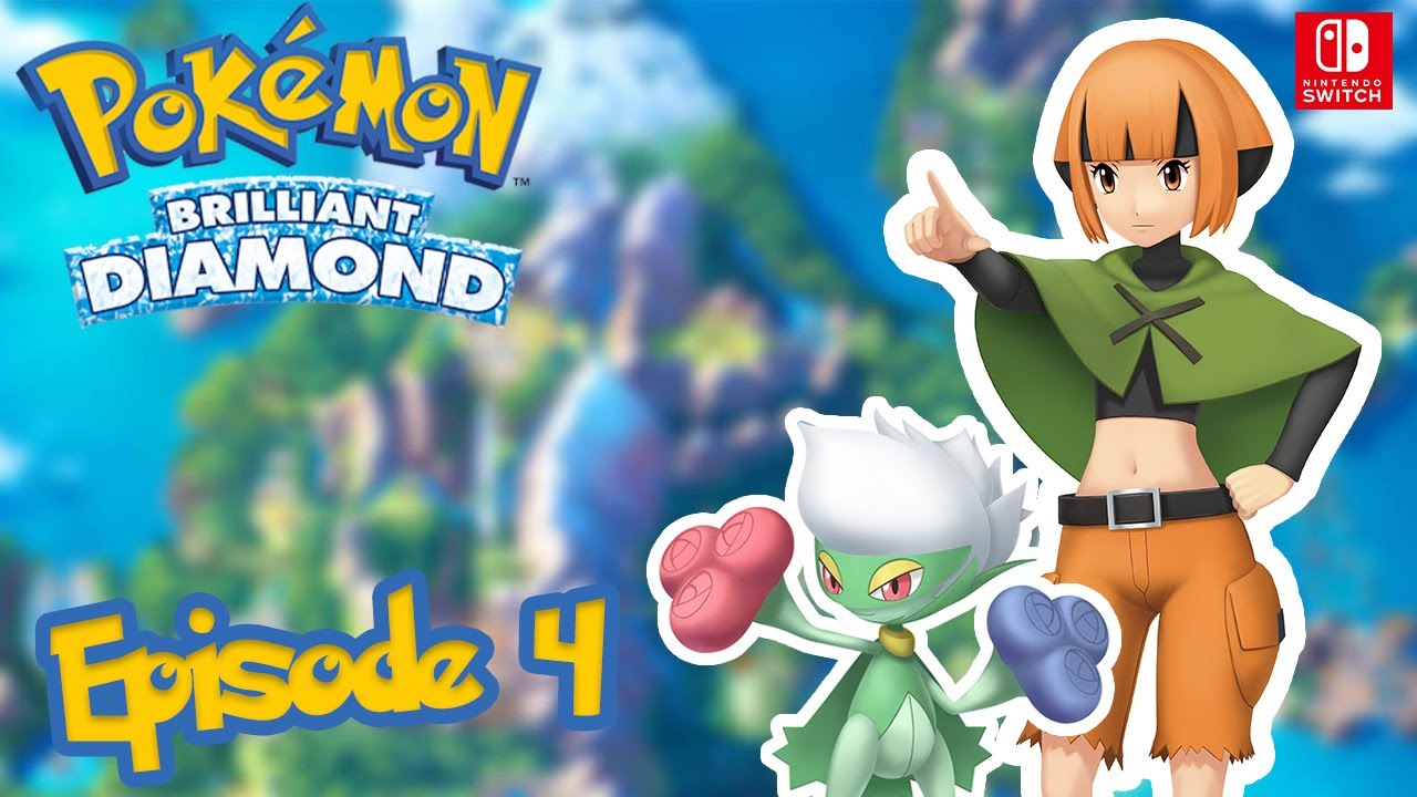 Pokémon Brilliant Diamond Gameplay Walkthrough Part 4 - Sinnoh Region Chimchar (Nintendo Switch)