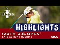 2020 U.S. Open Highlights, Round 2: Late Action