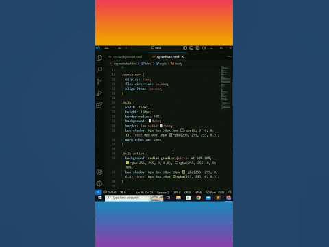 glowing bulb using html and css #css #coding #webdesign #htmlcss #html ...