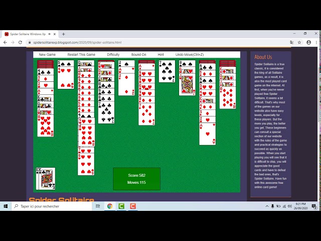 Spider Solitaire  Play Online Cards at Coolmath Games