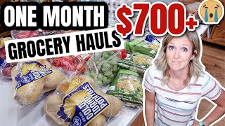 HUGE  ONE MONTH GROCERY HAUL | FEEDING A LARGE FAMILY ON A BUDGET? | AUGUST 2022