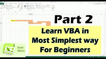 Learn VBA/ Macros quickly | Tutorial for Visual Basic Beginners | Part 2