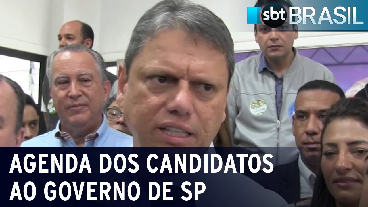 SP: Confira agenda desta 2ª feira de Tarcísio, Haddad e Garcia | SBT Brasil (19/09/22)