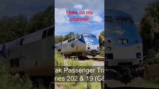 Amtrak Passenger Train Flying By