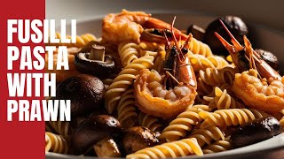 Fusilli Pasta With Prawn HoWow Recipe #food  #pasta #homemade #love #tasty #yummy  #fyp #shortvideo