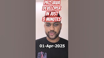 Day-91: Become Pro Java Developer in 3 minutes # java #developer #pro #roadmap #shorts