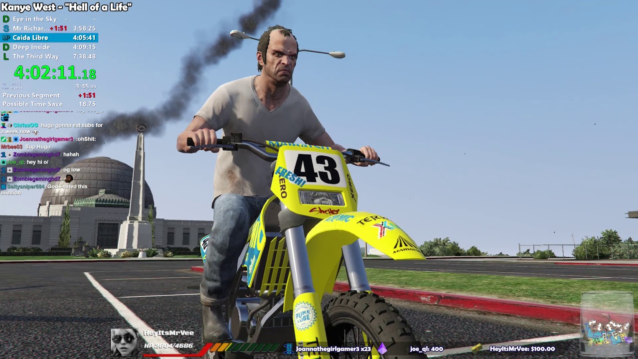GTA V Classic% Speedrun Part 2 - Hugo_One Twitch Stream - 9/18/2019 ...