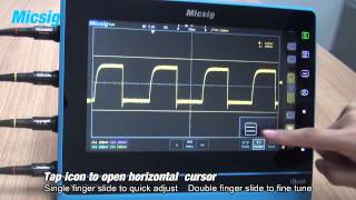 Tablet Oscilloscope Cursor Operation