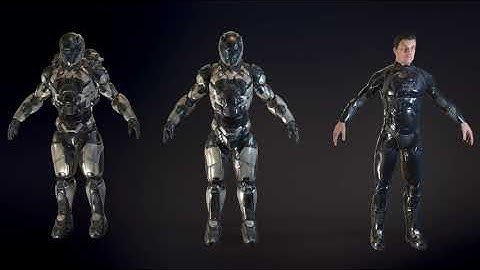 Sci-Fi Air soldier Unity presentation