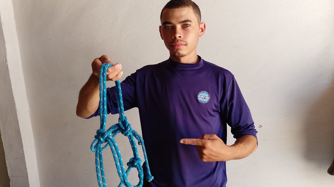 Aprenda a fazer cabresto duas pernas, para cavalo, boi,carneiro, simples e fácil 🤠