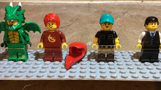 How to make a Lego Karen minifigures using these 4 minifigures