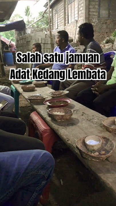 Salah satu jamuan Adat Kedang Lembata #Ue Mal