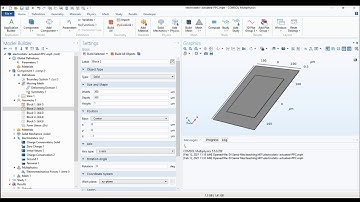 COMSOL Multiphysics Electrostatic Actuator simulation (In English)