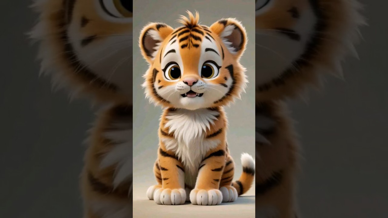 This Fluffy Tiger Cub Gets SQUISHED… Then BOUNCES Back! 🐯💥"