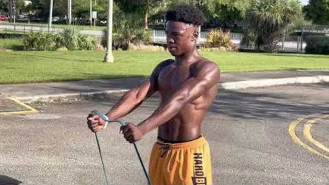 WR Travis Jean Dillard High School train with Hard...