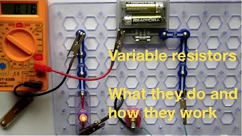 Variable resistors, how they work and what they do: fizzics.org