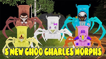 UPDATE 48 - UNLOCK 5 NEW MORPHS in Choo Charles Morphs | ROBLOX