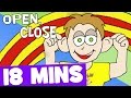 Open close and more action songs for kids  18mins kids songs collection
