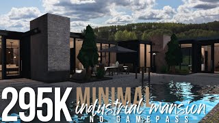 BLOXBURG | Modern Industrial Minimal Mansion | NO GAMEPASS Speedbuild