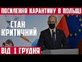 ПОСИЛЕННЯ КАРАНТИНУ В ПОЛЬЩІ НОВІ ОБМЕЖЕННЯ ПОЛЬЩА