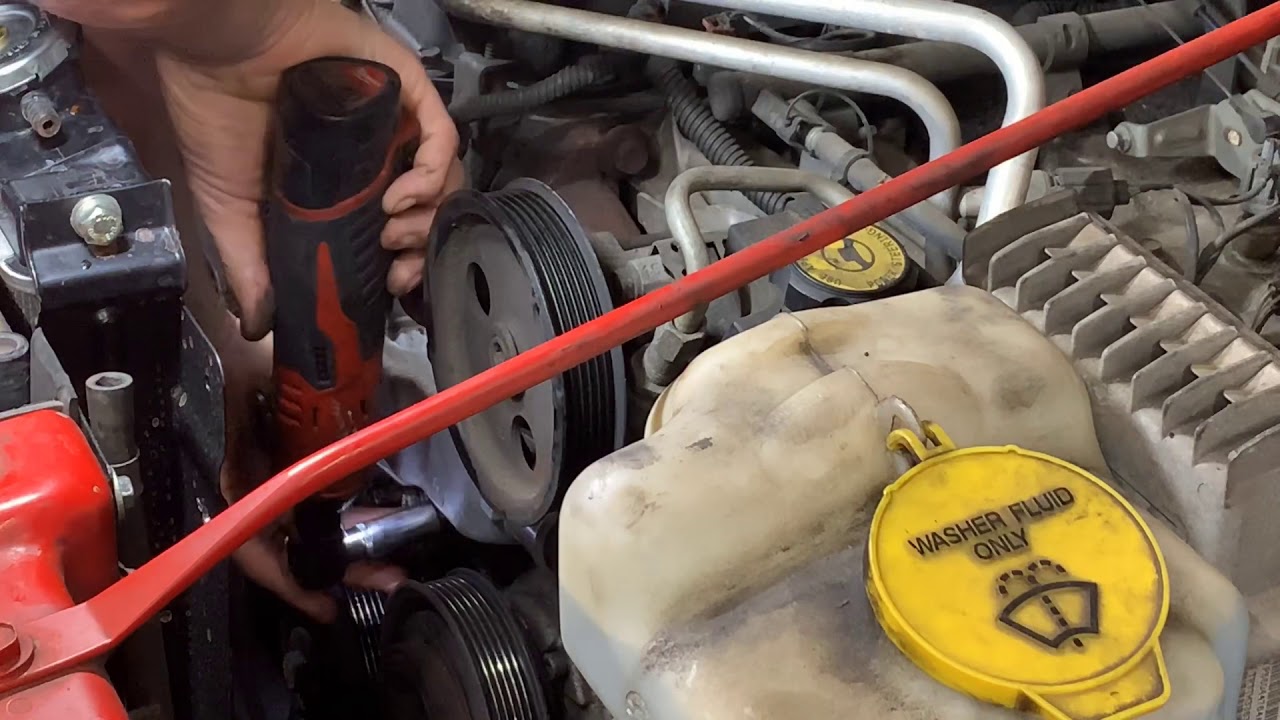 2004 water pump. Jeep 4.0 - YouTube
